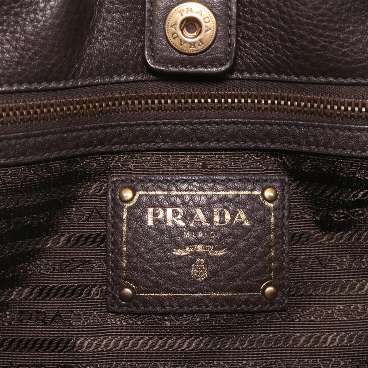 PRADA Hand Bag Nylon 2way Black  kk163