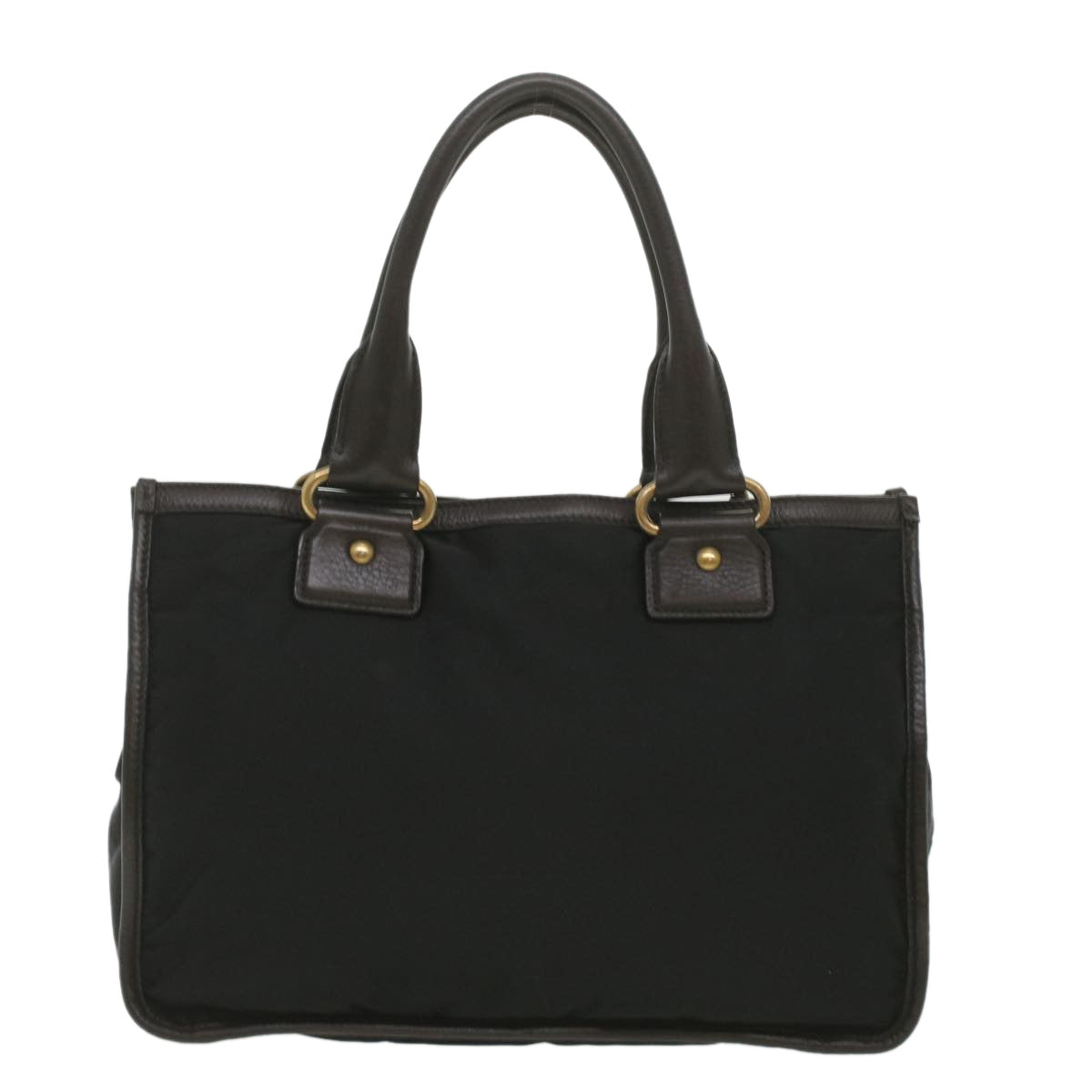 PRADA Hand Bag Nylon 2way Black  kk163