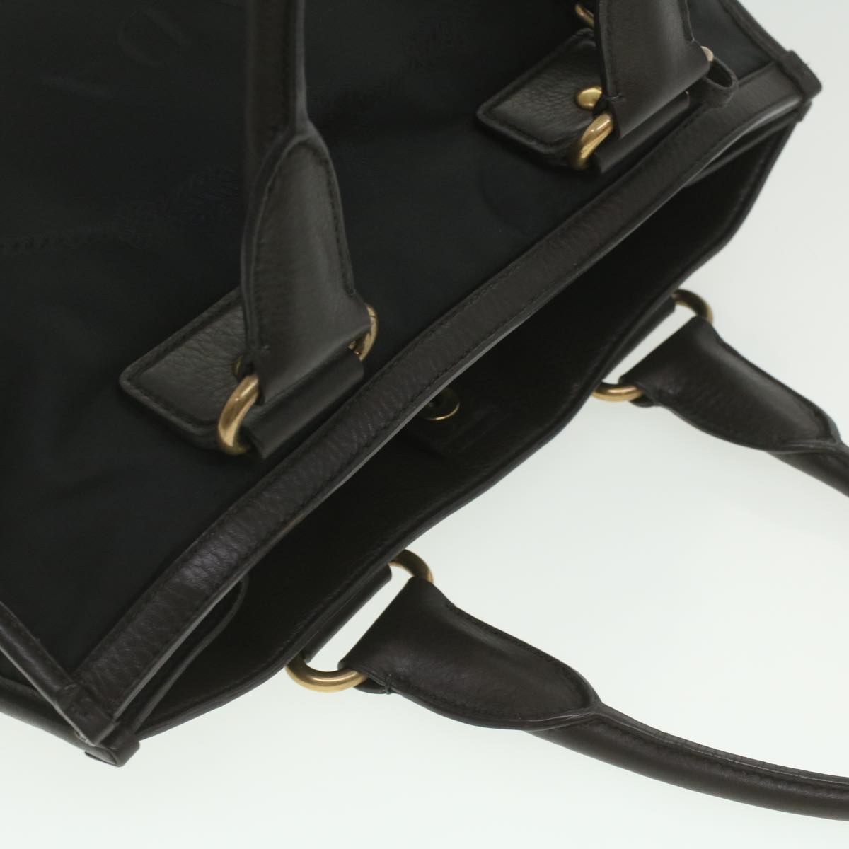 PRADA Hand Bag Nylon 2way Black  kk163