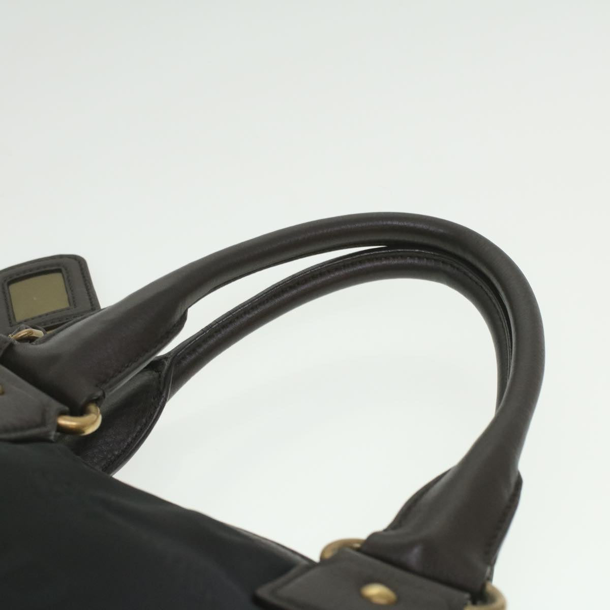 PRADA Hand Bag Nylon 2way Black  kk163