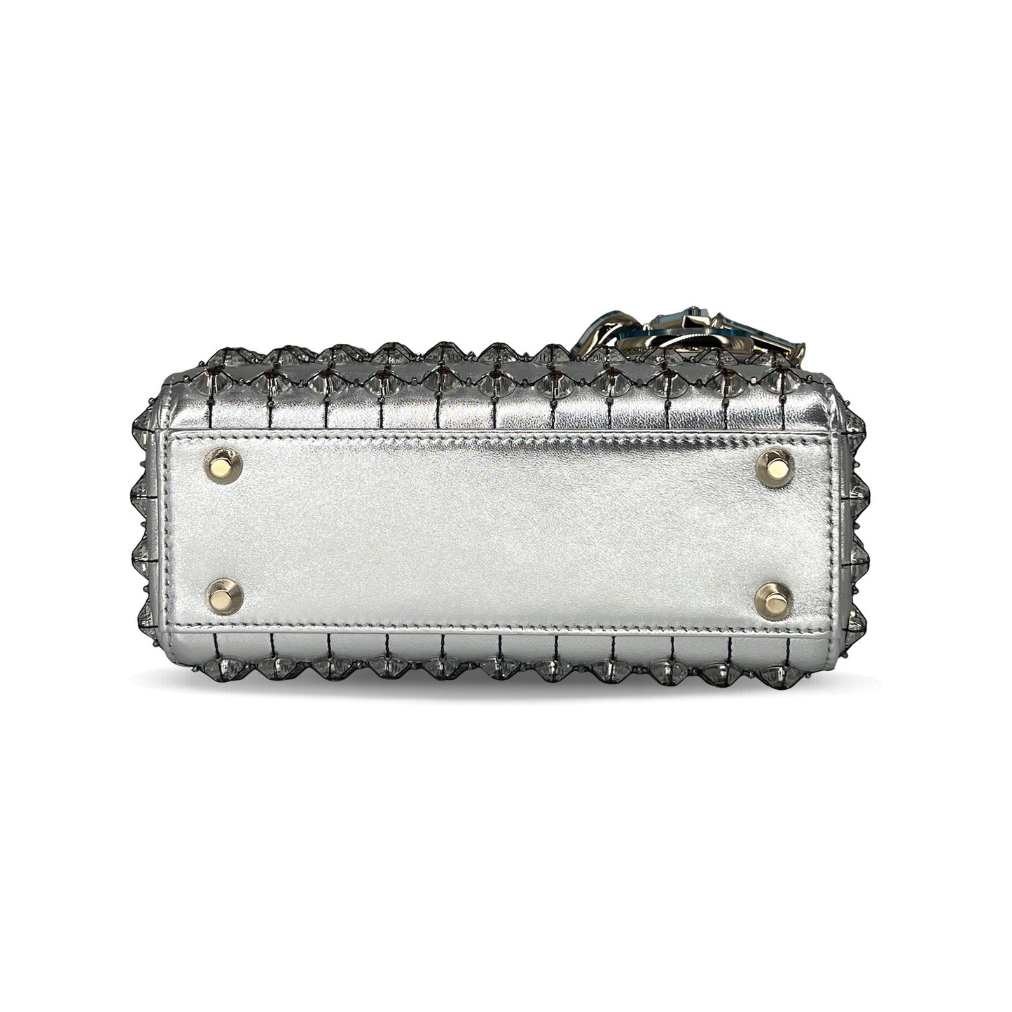 Mini Silver Lady Dior bag