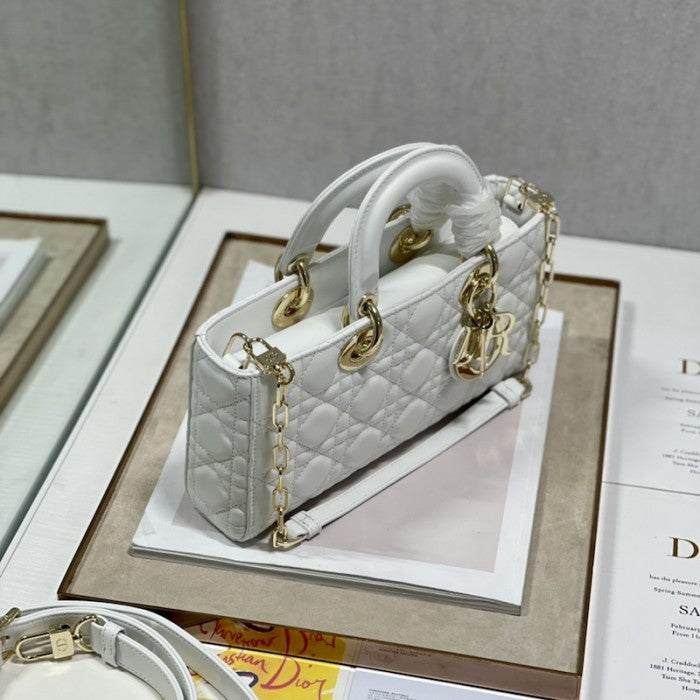 Dior Lady D-Joy Bag White Cannage Lambskin