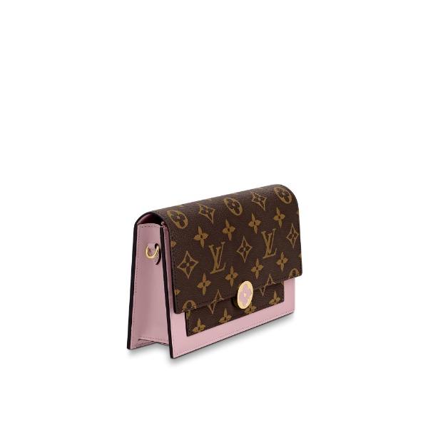 Louis Vuitton Flore Chain Wallet Rose Ballerine