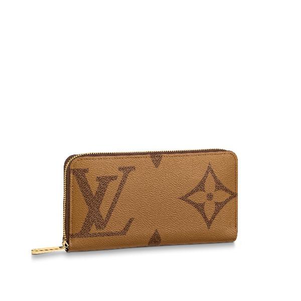 Louis Vuitton Monogram Reverse Zippy Wallet Brown