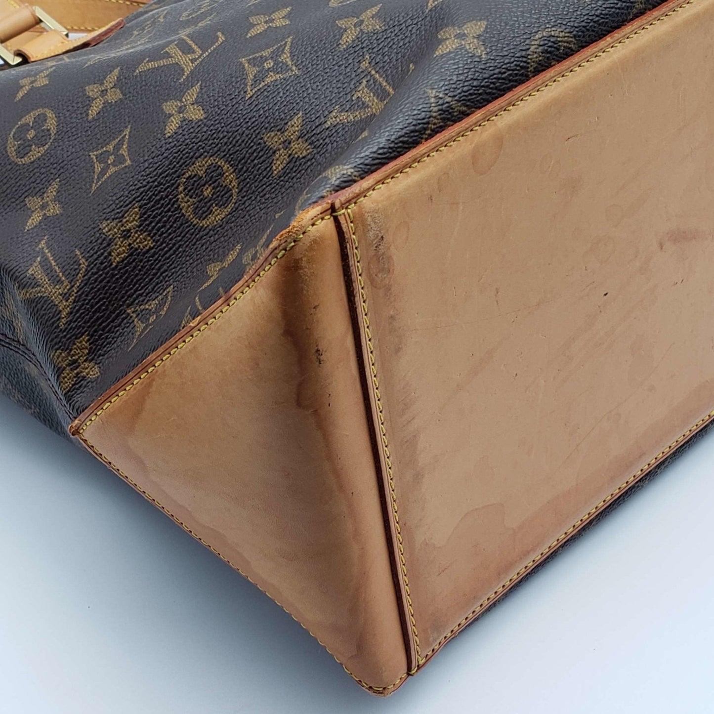 Louis Vuitton Cabas Mezzo Browns Monogram Tote Bag