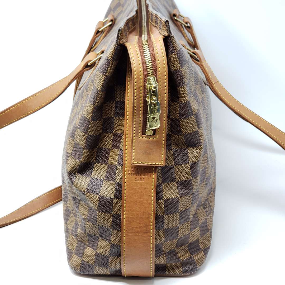 Louis Vuitton Damier Ebeme Columbine Tote Bag