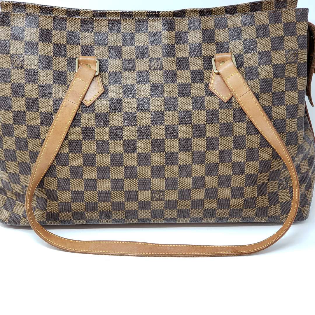 Louis Vuitton Damier Ebeme Columbine Tote Bag