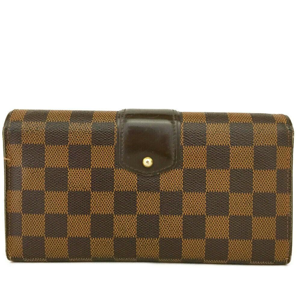 Louis Vuitton Damier Sistina Long Bifold Wallet / Clutch