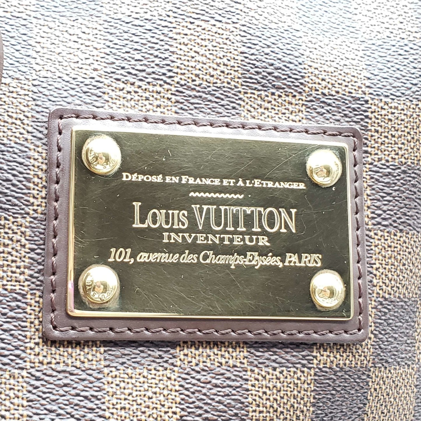 Louis Vuitton Hampstead MM Damier Ebene Tote Bag