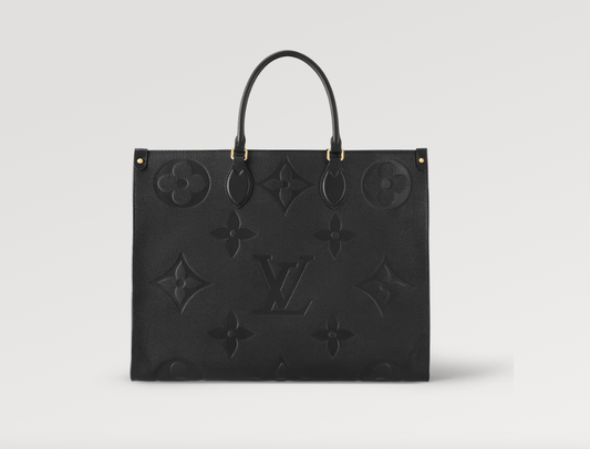 LOUIS VUITTON ON THE GO EMPREINTE LEATHER TOTE BAG