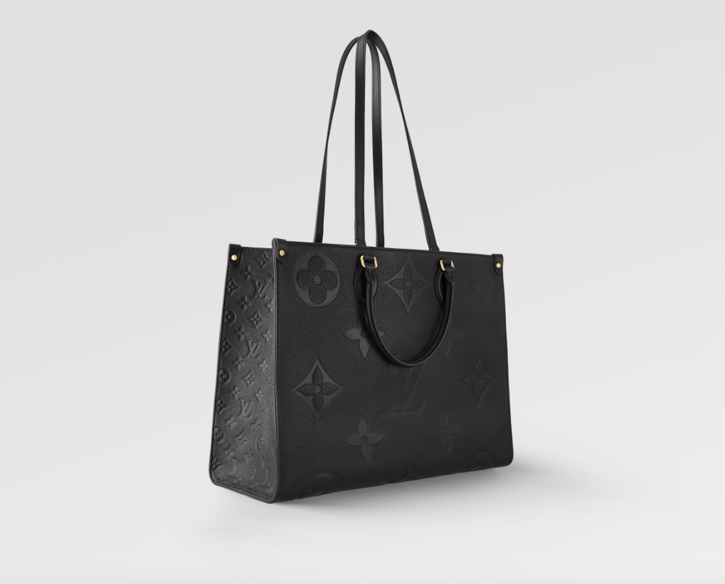 LOUIS VUITTON ON THE GO EMPREINTE LEATHER TOTE BAG