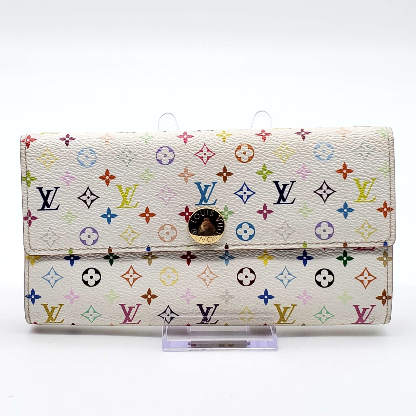 Louis Vuitton Sarah Multicolor Bifold Monogram Wallet