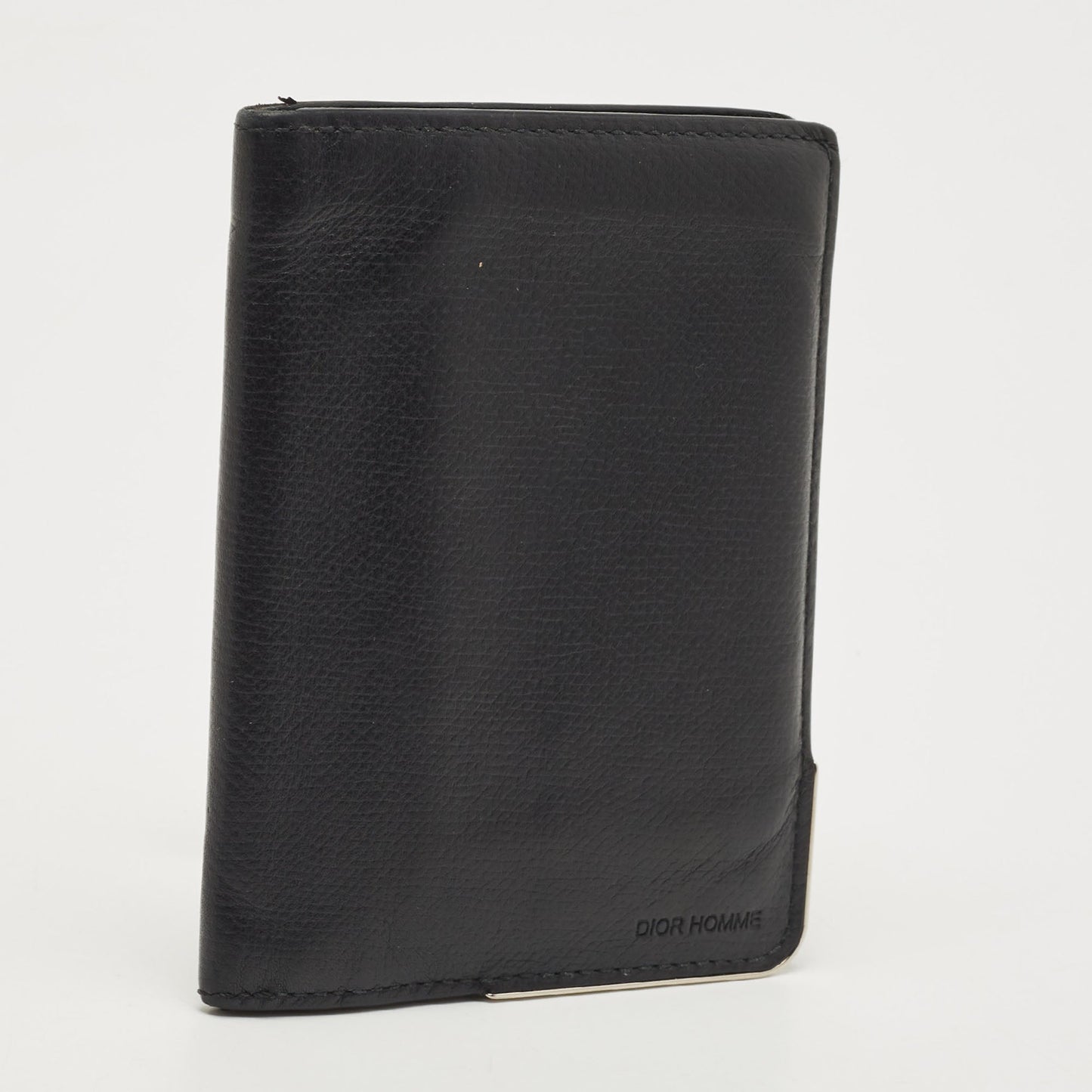 DIOR HOMME Homme Black Leather Bifold Wallet