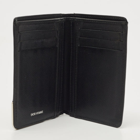 DIOR HOMME Homme Black Leather Bifold Wallet