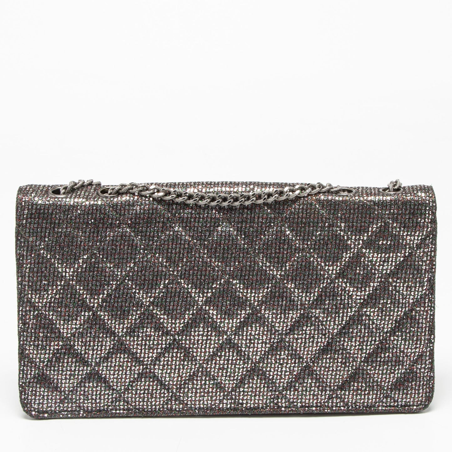 Chanel Silver/Multicolor Glitter Reissue Chain Shoulder Bag