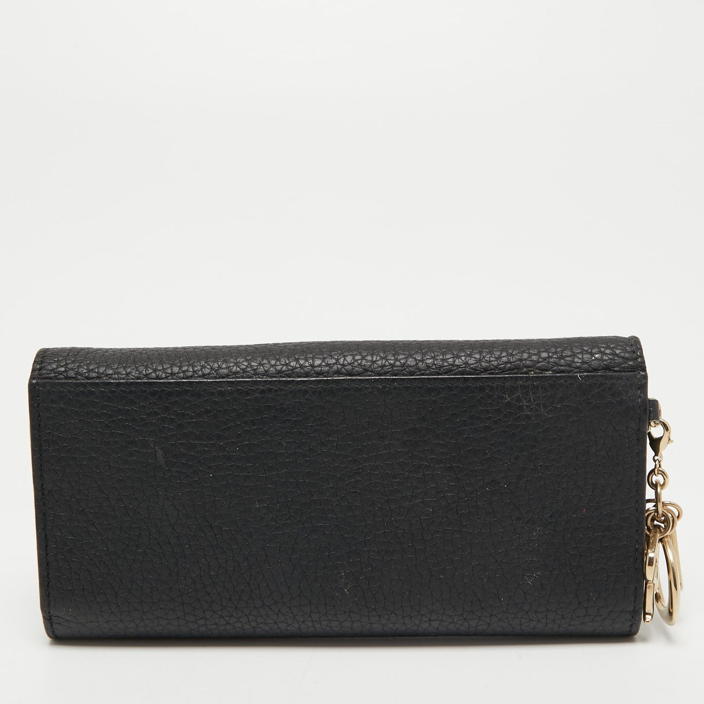 DIOR Black Leather issimo Continental Wallet