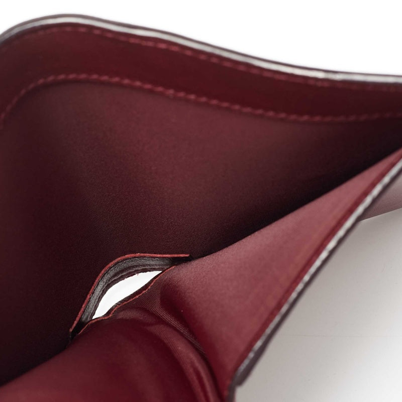 DIOR Burgundy/Dark Blue Leather issimo Envelope Wallet