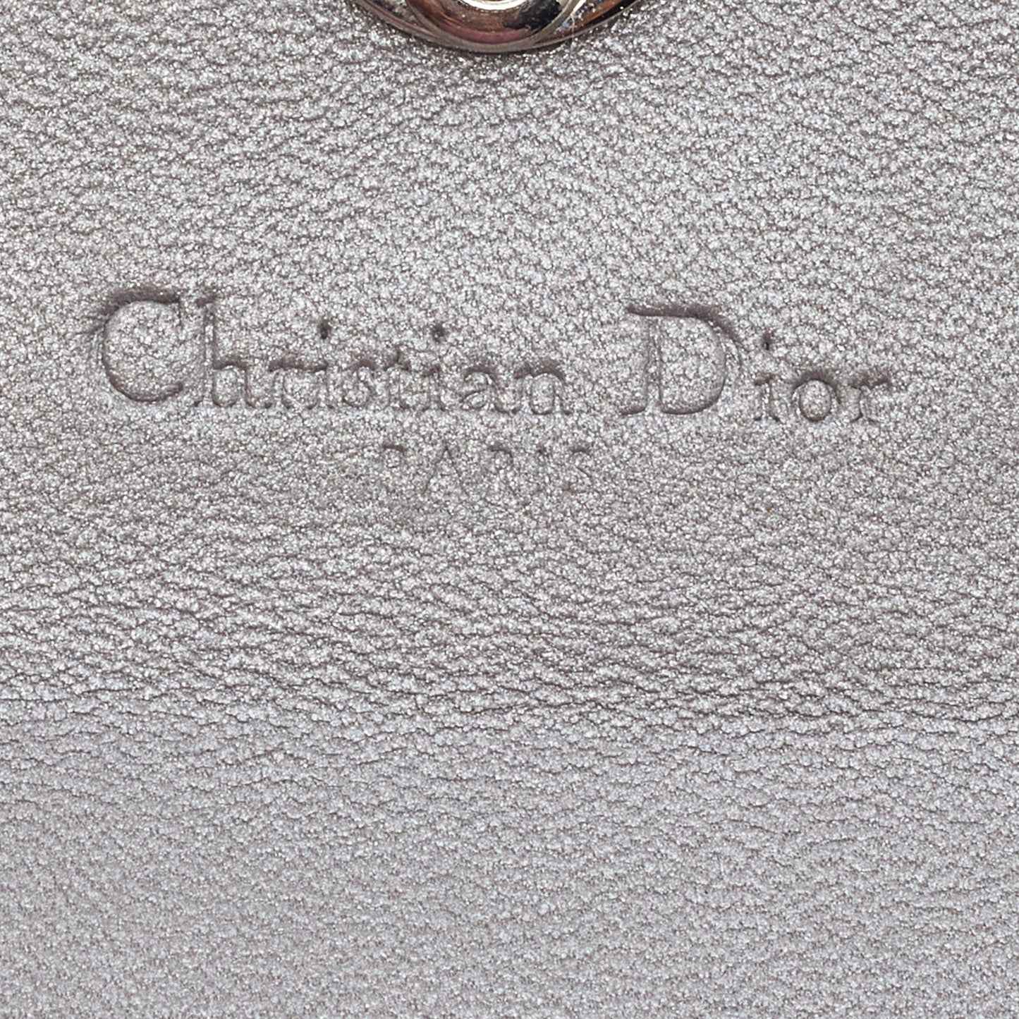 DIOR Grey Leather Tribale Card Case