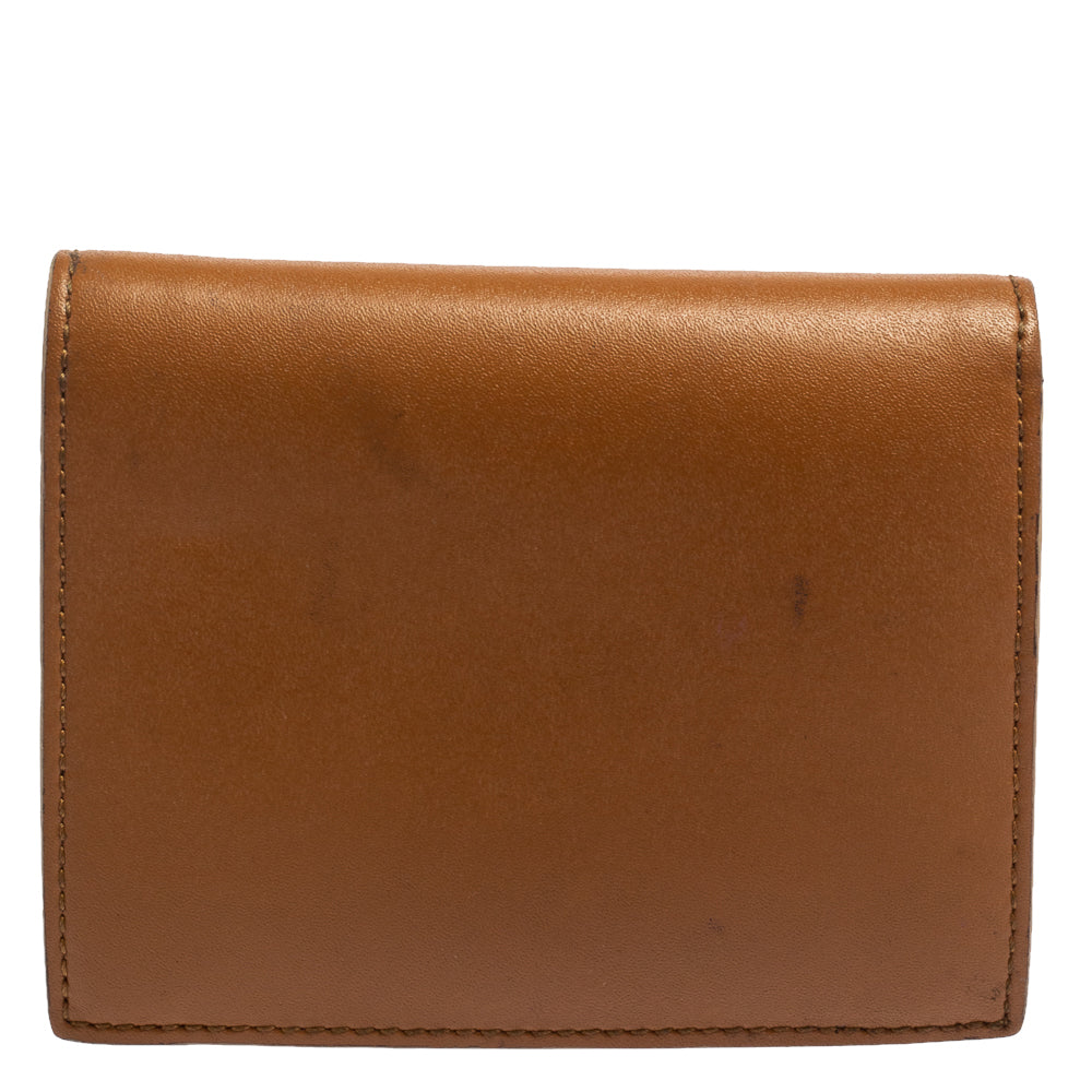 Fendi Brown Leather By The Way Bifold Wallet