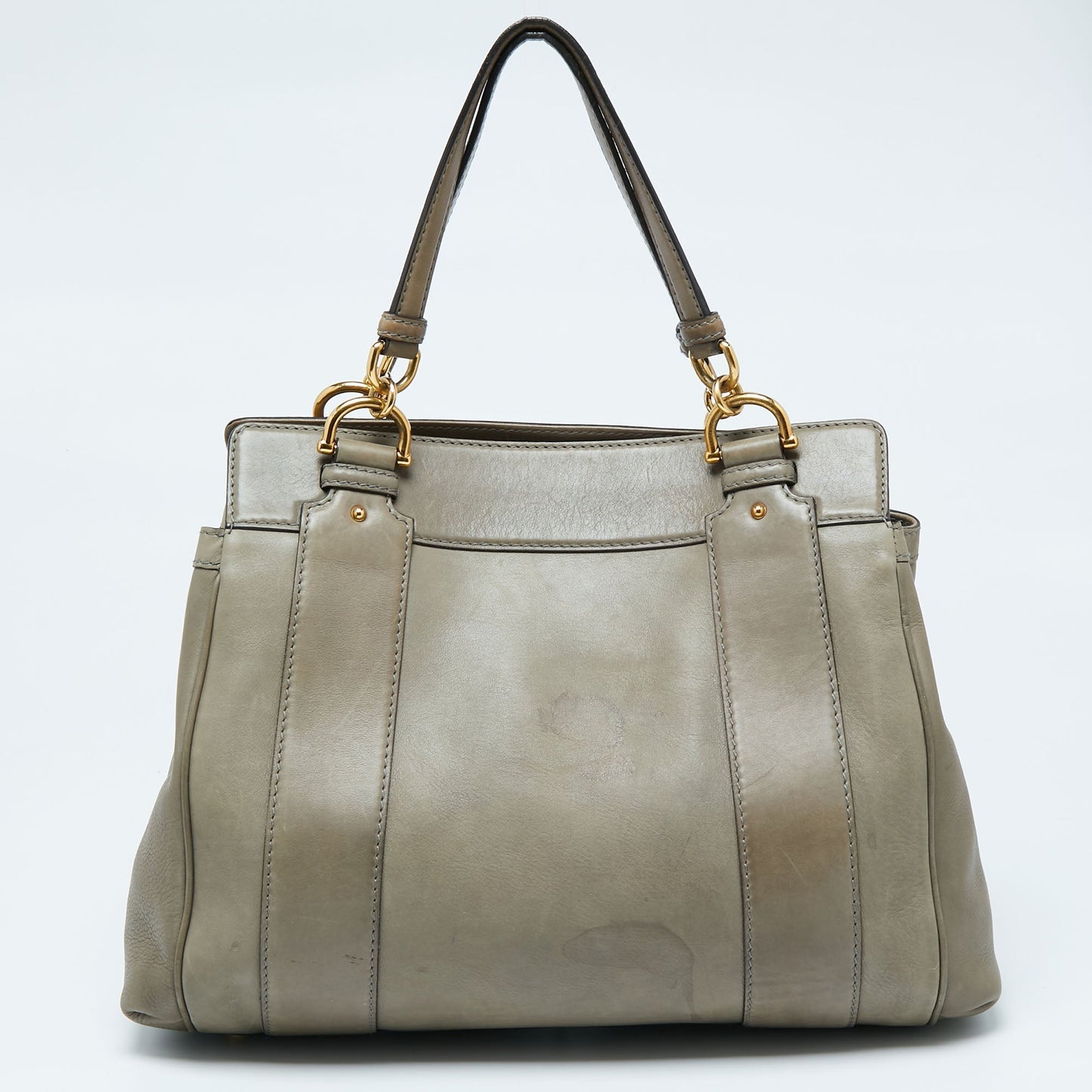 Gucci Moss Green Leather Smilla Tote