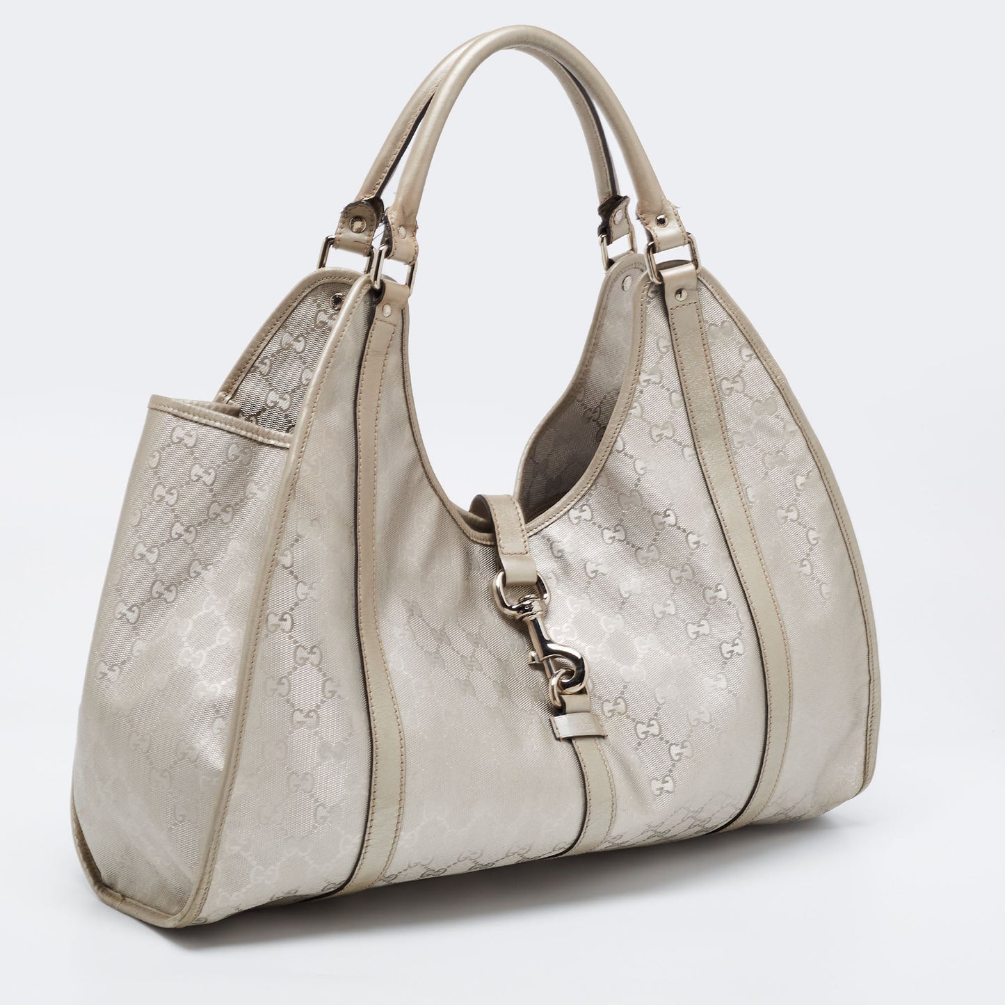 Gucci Silver Guccissima Joy Tote