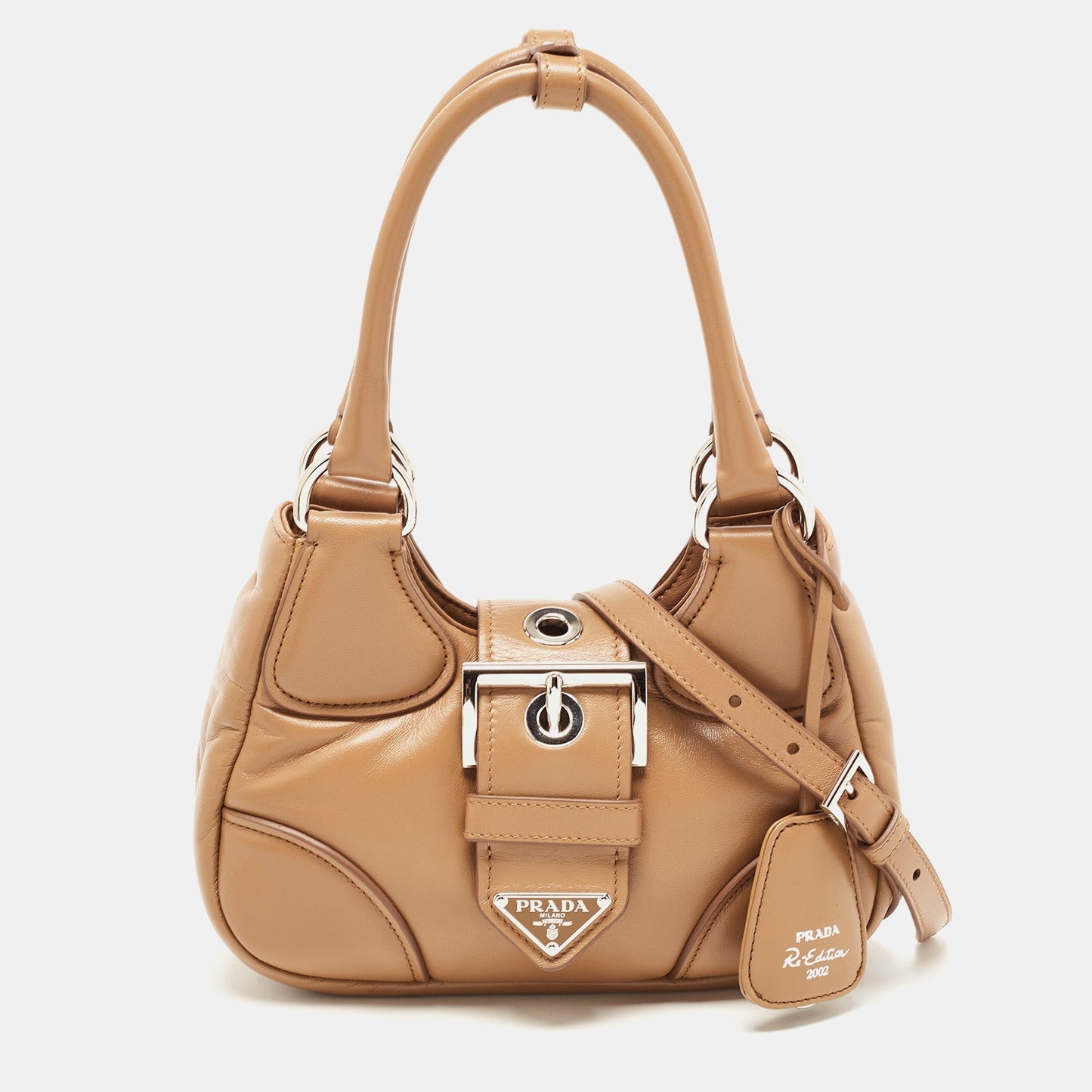 PRADA Brown Moon Padded Leather Re-edition 2002 Bag