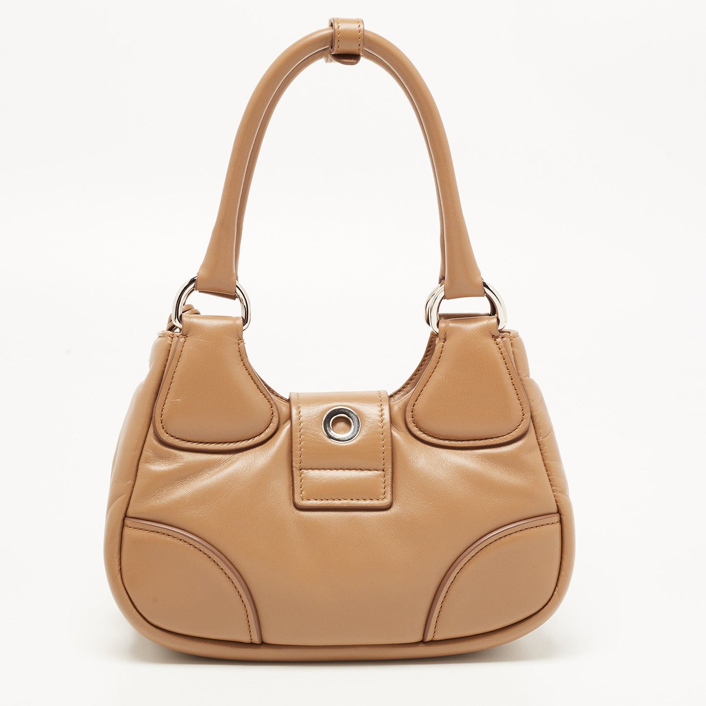 PRADA Brown Moon Padded Leather Re-edition 2002 Bag