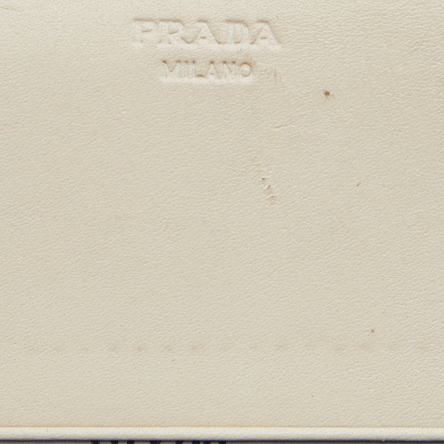 PRADA Beige Jacquard Logo Canvas and Leather Flap Continental Wallet