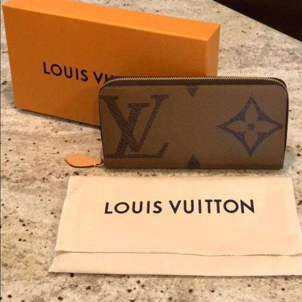 Louis Vuitton Monogram Reverse Zippy Wallet Brown