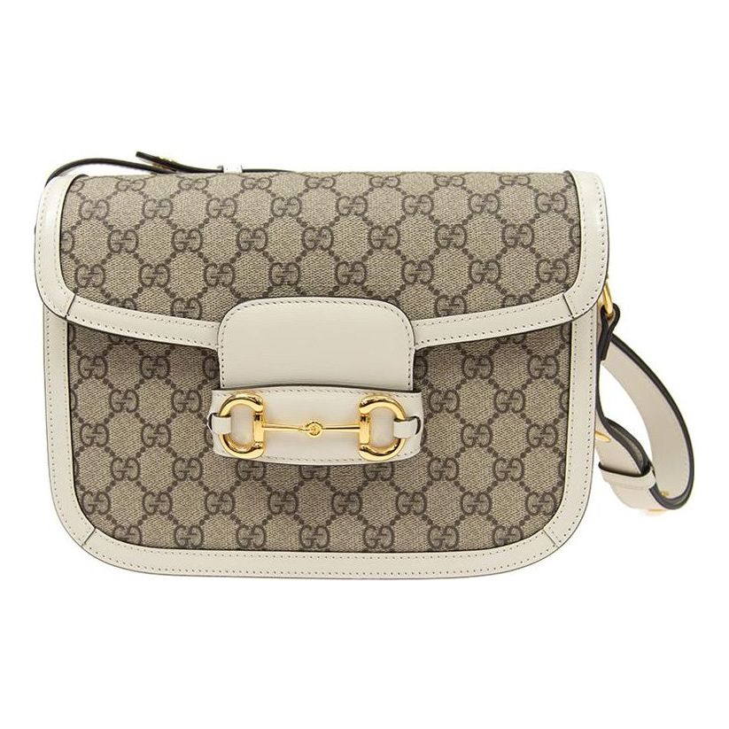 (WMNS) GUCCI 1955 SeriesButton Single Shoulder Bag White 602204-92TCG-9761