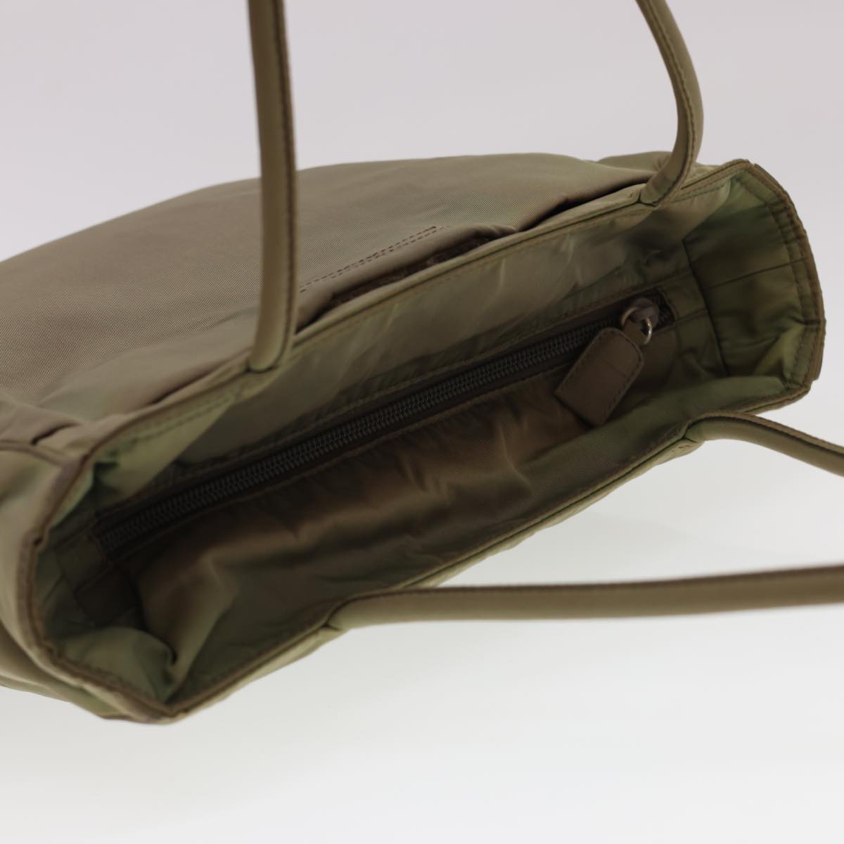 PRADA Shoulder Bag Nylon Khaki  ny224