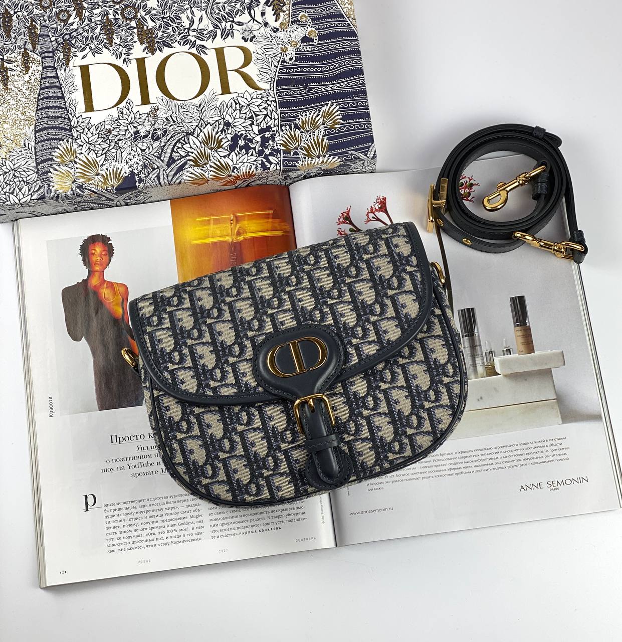 DIOR MEDIUM BOBBY BAG blue