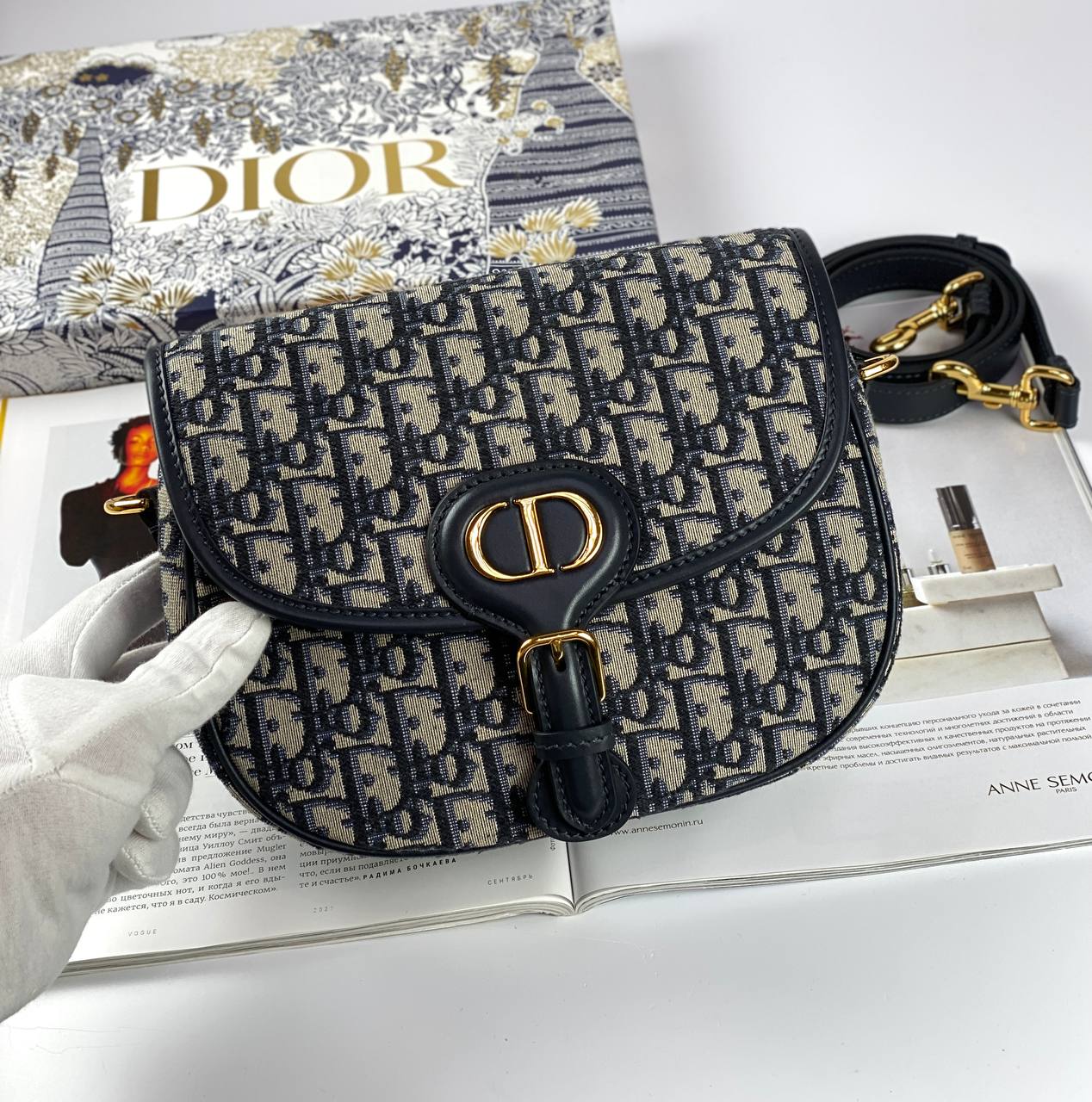 DIOR MEDIUM BOBBY BAG blue