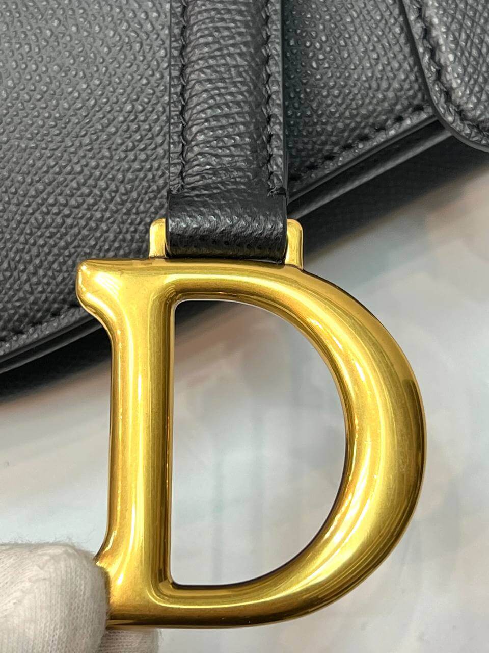 Dior SADDLE BAG black WITH STRAP