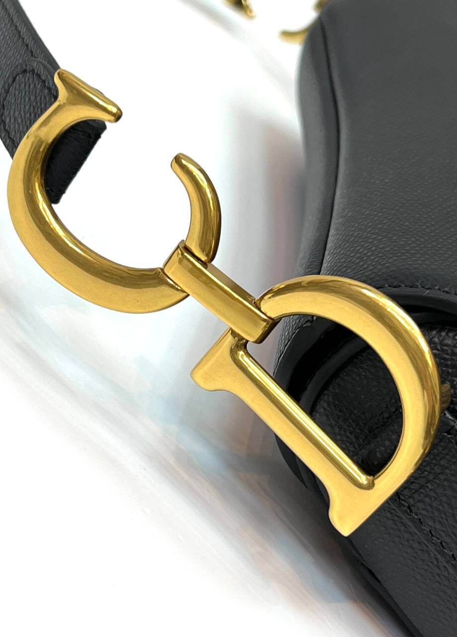 Dior SADDLE BAG black WITH STRAP