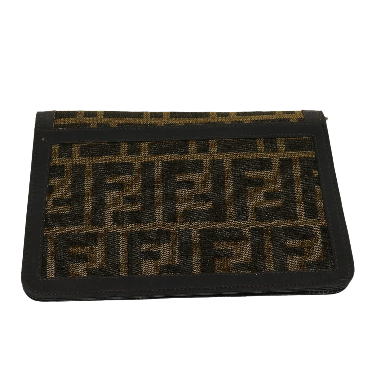 FENDI Zucca Canvas Wallet Brown Black  rd2162