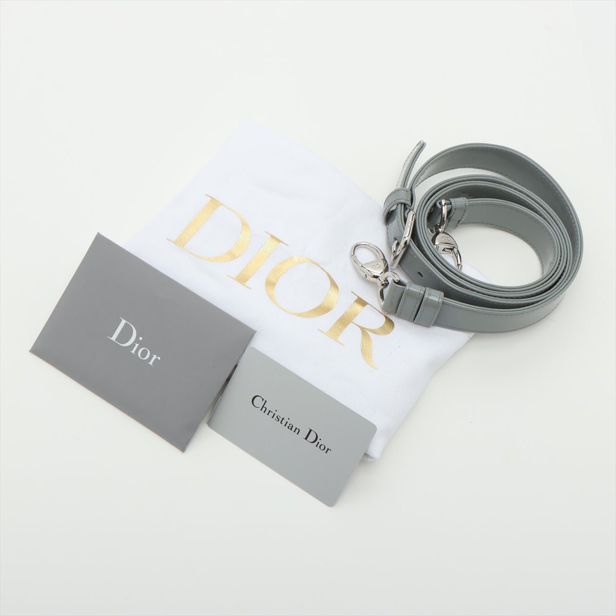 Lady Dior Grey Patent Cannage leather 2-way