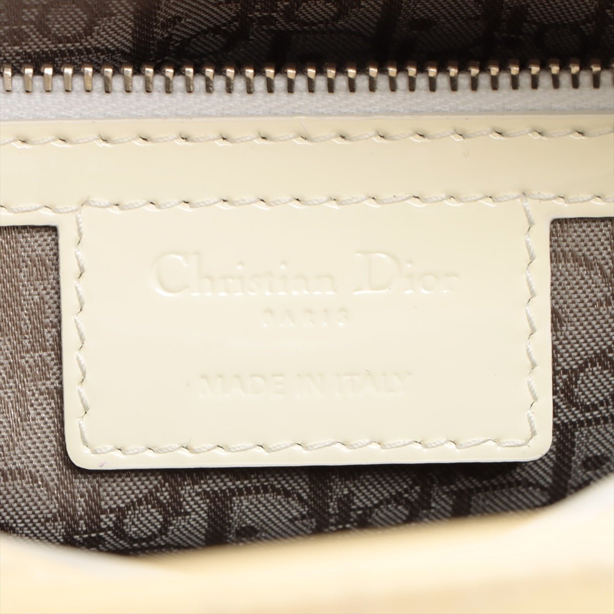 Lady Dior in Beige Cannage Patent leather 2-way