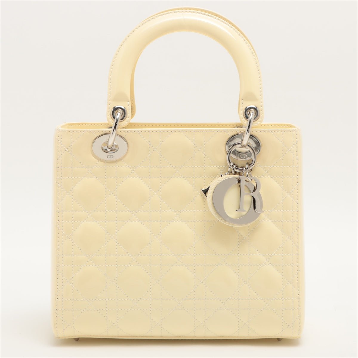 Lady Dior in Beige Cannage Patent leather 2-way