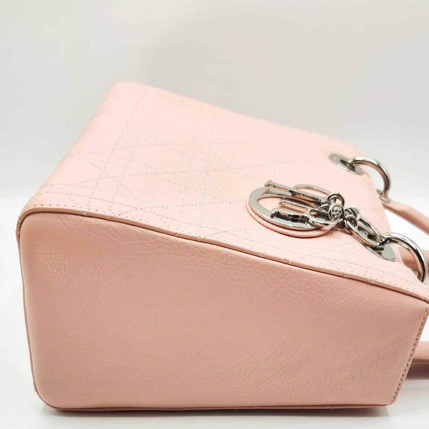 Lady Dior Pink Leather Medium