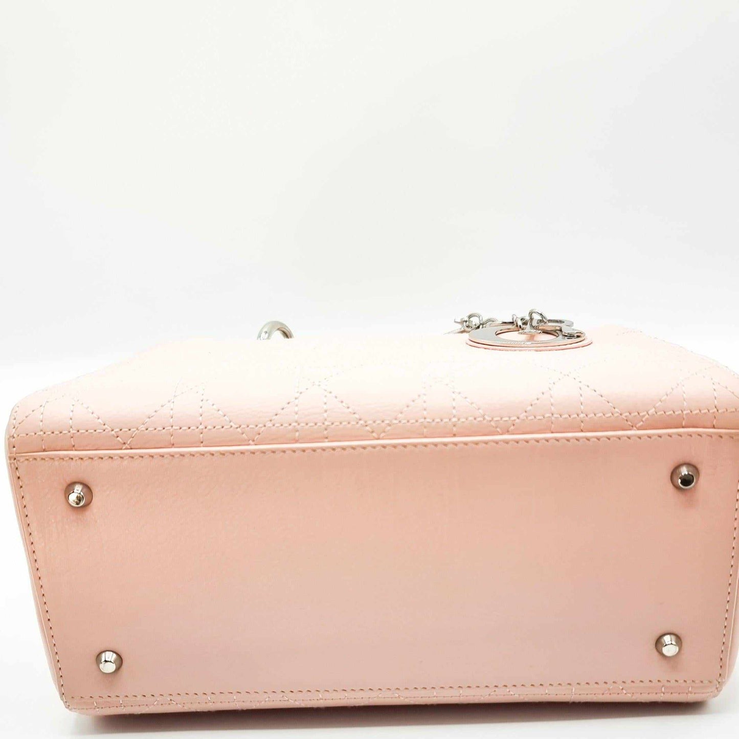 Lady Dior Pink Leather Medium