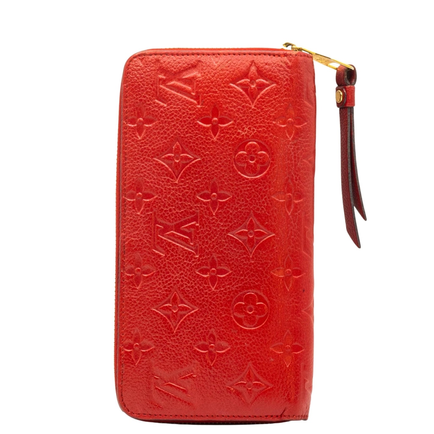 Louis Vuitton Zippy Wallet Monogram Empreinte in Red