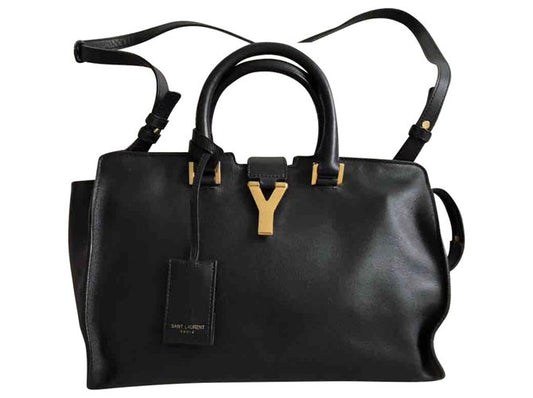 Yves Saint Laurent Cabas Chyc Original Leather Tote Black