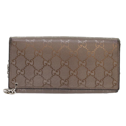 GUCCI GG Canvas Chain Wallet Brown 224262  th3850