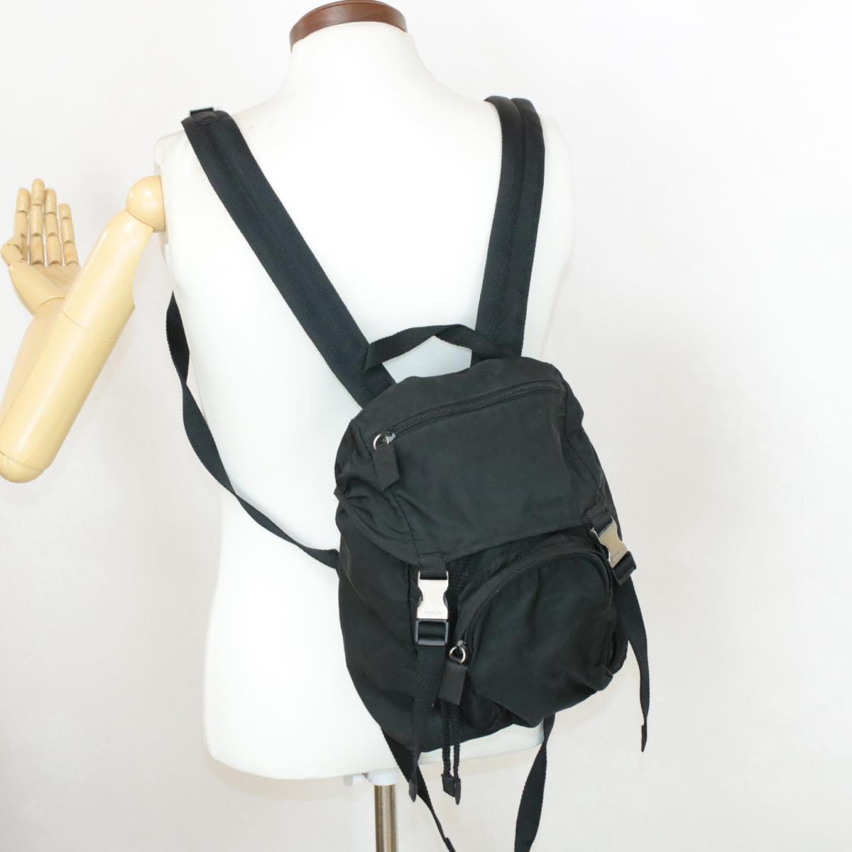 PRADA Backpack Nylon Black  ar2571