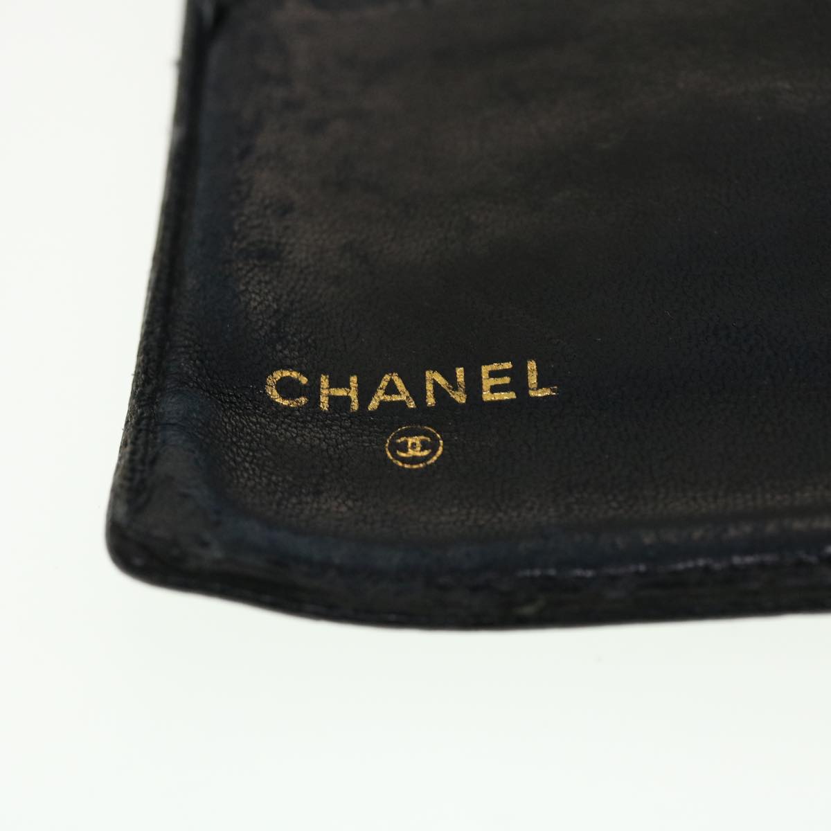 CHANEL Long Wallet Caviar Skin Black CC   ti1128