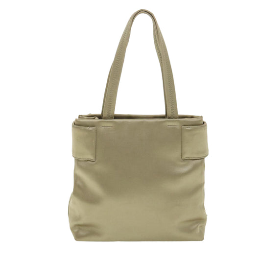 PRADA Hand Bag Satin Beige  yb004