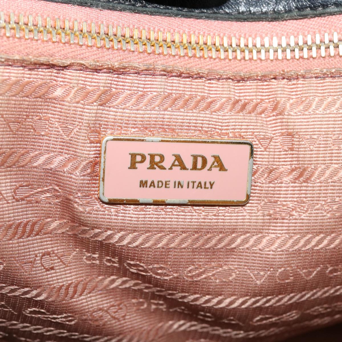 PRADA Hand Bag Nylon Black  yb046