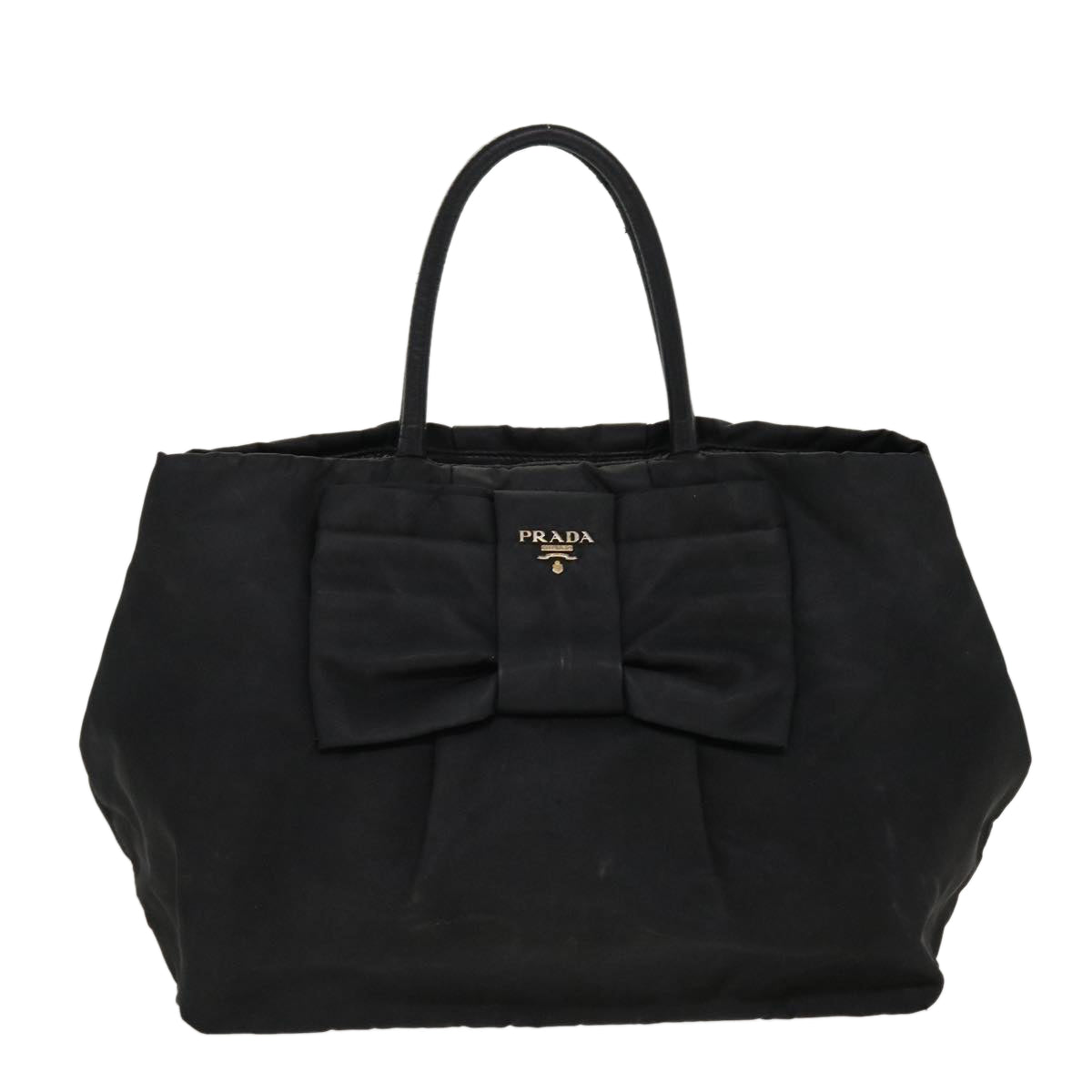 PRADA Hand Bag Nylon Black  yb046