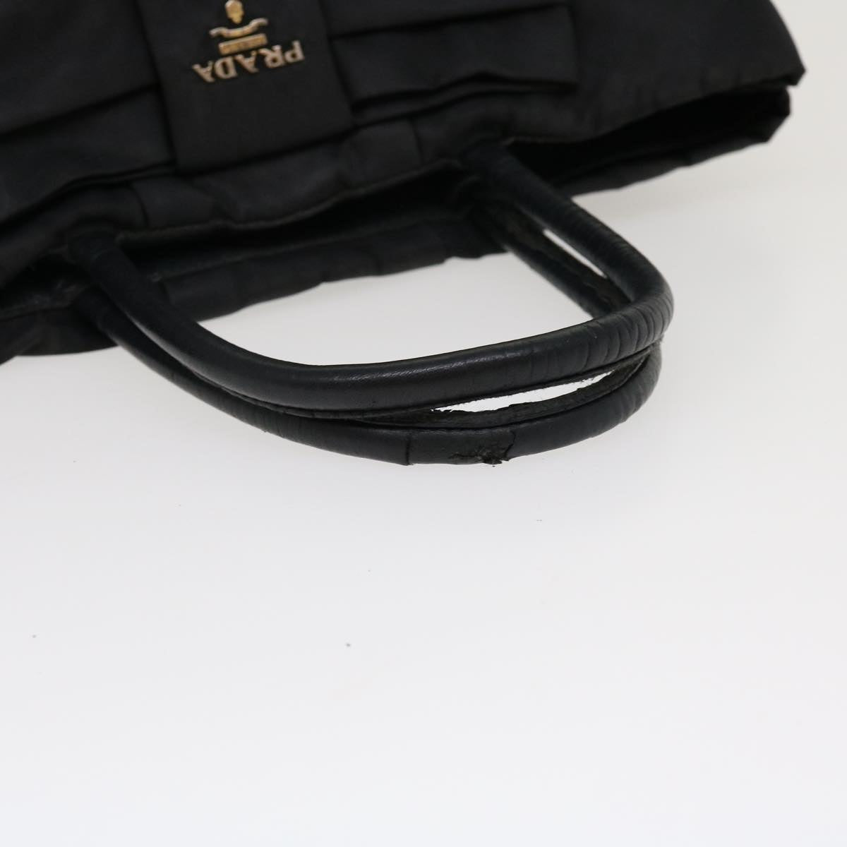 PRADA Hand Bag Nylon Black  yb046